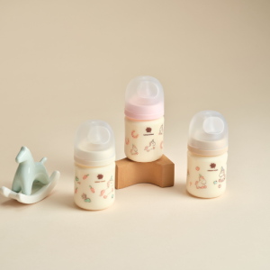 그린핑거 베베그로우 PA 퓨어베이비 (말콩당근) 디자인 트윈팩 160ml 젖병 (노꼭지)+젖꼭지 2개 세트 / 유아, 신생아