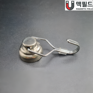 회전고리 자석 초강력 네오디뮴 고리홀더 니켈, 25mm