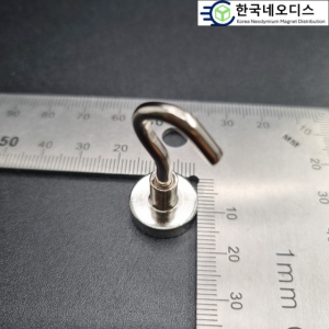네오디뮴 고리자석,회전고리자석 초강력 네오디움 고리형, 16 mm 3kgf 니켈