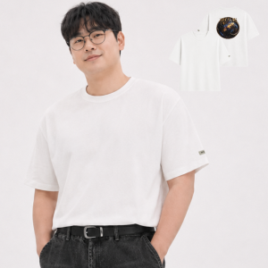 빅사이즈 지구 그래픽 반팔 오버핏 남녀공용 L~5XL