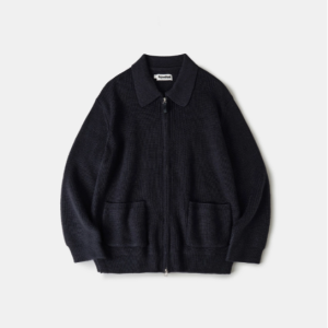 2way Zip-up Cardigan (Navy)
