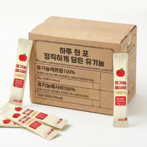 유기농 애사비 애플사이다비니거 스틱 사과초모식초 100포 벌크포장