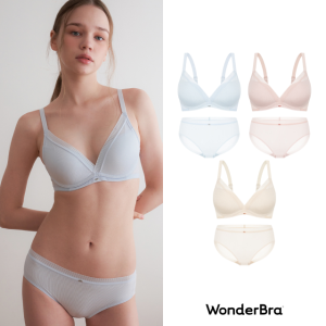 원더브라 공식몰 노와이어 볼륨 여성속옷 3세트