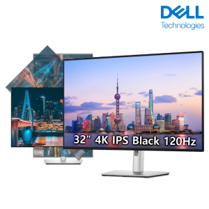 Dell U3225QE 32인치 4K UHD IPS Black 120Hz Thunderbolt4 USB-C PD140W 허브 전문가용 모니터 맥북 노트북 호환