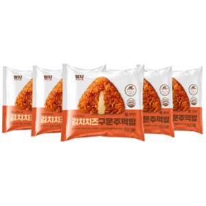 엄지식품 구운 주먹밥 5종 냉동김밥 김치치즈, 100g, 5개