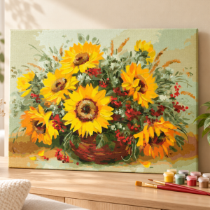 해바라기그림 유화그리기세트 거실그림추천