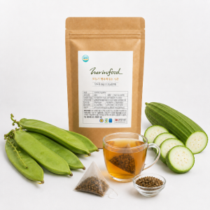 하린식품 작두콩차 작수차 작두콩70% 수세미30% 1.2g×30티백