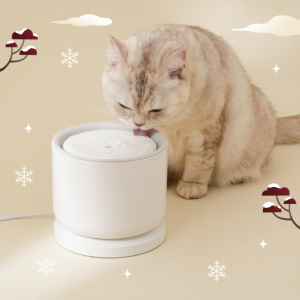 [바램펫]웰리2 고양이음수대 물그릇 자동급수기