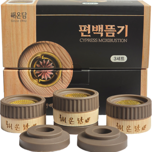 해온담 편백뜸기(소) 3세트 2중 안전 쑥뜸기 다나뜸