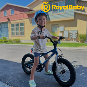 로얄베이비 EZ 프리스타일 7.0 유아 어린이 자전거 35.6cm(14인치), 블루