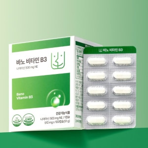 바노 비타민 고용량 B3 500mg (미국산 니코틴산아미드 나이아신아마이드) 100캡슐