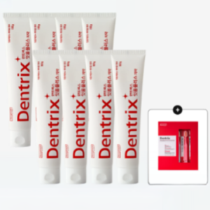 동국제약 덴트릭스 잇몸플러스 치약 160g 8개 + 덴트릭스 에티즘 잇몸 칫솔 5입 / 잇몸케어 및 구취개선 효과