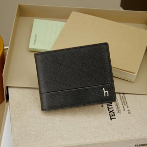 [헤지스 액세서리]  남성 블랙 단색 소가죽 머니클립 지갑 WUWA3F101BK