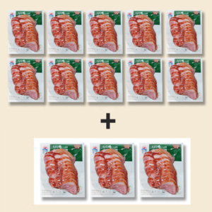 사조원 (방송중3팩더)사조원 숙성 훈제오리 180g x 13팩