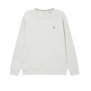 [헤지스]   HAZZYS 남성 베이지 멜란지 면혼방 긴팔티셔츠 HZTS3D346I1