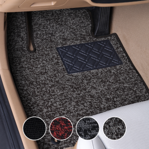 [1+2열] 디테일링 우븐블럭 자동차 씬 코일매트 차량용 카매트 + 가죽보호제 100ml 증정