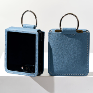 갤럭시 Z플립7 힌지보호 카드 가죽 링 케이스