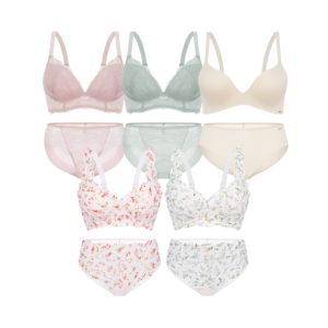 원더브라 레이스 노와이어 볼륨 여성속옷 5세트