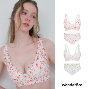 원더브라 레이스 노와이어 브라 여성속옷 2세트