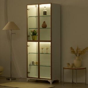 루미너스 알미늄 장식장/1300 730-도어형 거실장 양주장 레고 피규어 진열장 수납장