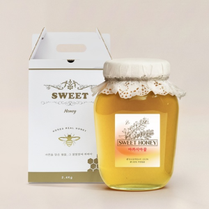 스위트허니 아카시아 잡화 자연꿀 2.4kg