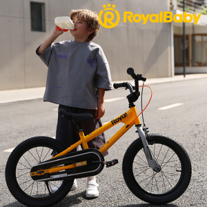 로얄베이비 프리스타일7.0 유아 어린이 자전거 45.7cm(18인치), 옐로우