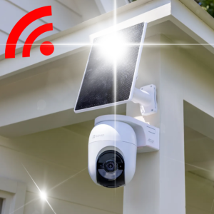 와이파이 인터넷 필요 없이 CCTV 태양열