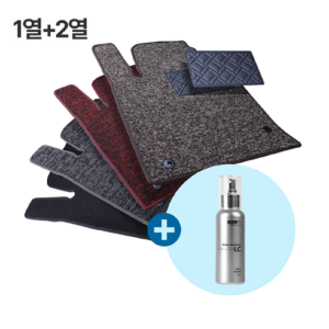 디테일링 몰 코일매트 자동차 씬 카매트 차량용 발판 확장형 1열+2열+가죽보호제 100ml