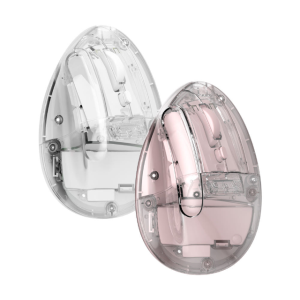 오브룸 버티컬 마우스 물방울 투명 무선 저소음 블루투스 인체공학 데스크테리어