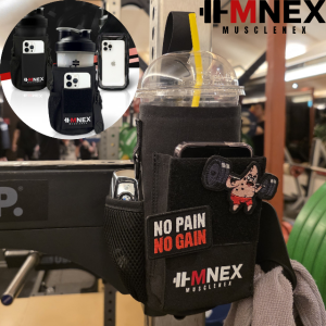 머슬넥스유티 헬스 물통 물병 자석 가방 파우치