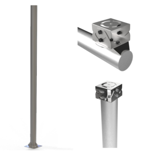 CCTV폴 CCTV폴대 일자형 스테인리스 폴대브라켓 4인치 암대 3M 4M