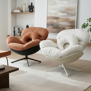 홈스월드 미엘라 360도 회전 1인용 소파 안락 독서 수유의자 무중력 릴렉스 암체어