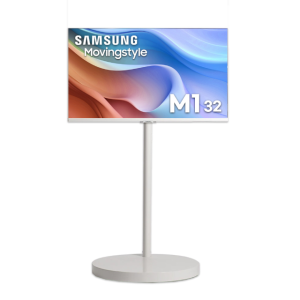 [기사방문설치] 삼성 32 AI무빙스타일 M1 LS32FM1E3U-1WB 화이트 라이트스탠드