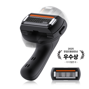 센쉐이브 바디 민머리 대머리 면도기 깔끔한 5중날 겨드랑이 다리 잔털 정리 핸들1 + 날2