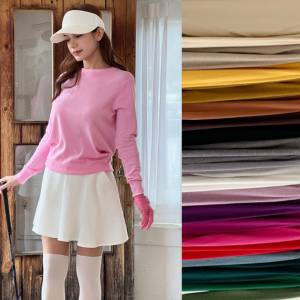 여성 골프니트 웨어 캐시미어 라운드넥 브이넥 20컬러
