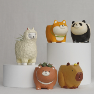 동물 캐릭터 리틀팟 도자기화분