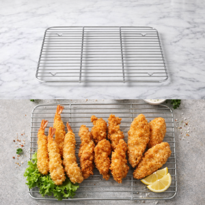 스텐 사각 씨팬망 쟁반 튀김 기름 진열 망