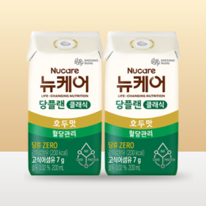 [본사공식몰] 당플랜 호두맛 클래식 (빨대형) 200ml (48팩) 대상웰라이프 뉴케어 당뇨식 노인 환자 시니어 간식 당뇨 영양식 건강식 당뇨환자영양간식