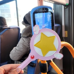 요술봉 카드지갑 요술봉 카드케이스 카드캡터체리