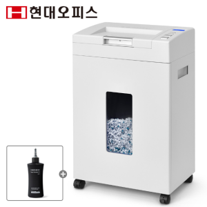 현대오피스 저소음 230매 자동급지 문서세단기 PK-230AF + 오일 자동 파쇄기