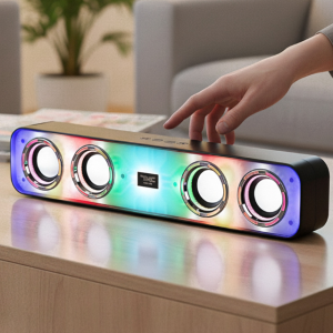 7NC 블루투스 20W 레인보우LED 무선 스피커 사운드바 컴퓨터 노트북 게이밍 pc