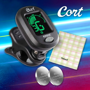 콜트 E200C 클립 튜너 배터리 1+1 기타 우쿨렐레 미니 멀티 튜닝기 조율기 클리닝융