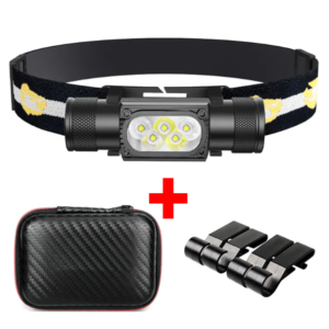울트라코어 RJ3000 안전모 헤드랜턴 60g 초경량 방진 방수 조선소 낚시 헤드램프