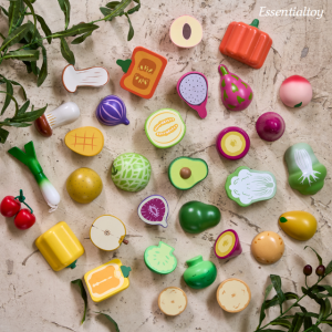 에센셜토이 NEW 주방놀이원목 자석 자르기소품