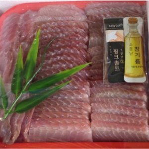 [동광상회] 국내산 삭힌 홍어2kg+홍어애 세트