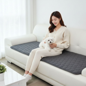 한일온열기 그래핀 전자파없는 쇼파용 전기 매트 쇼파 소파 방석 온열매트 장판 카본 탄소 3인용 50x140 블랙