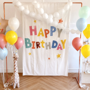 생일현수막 110x160 패브릭 홈파티 포스터