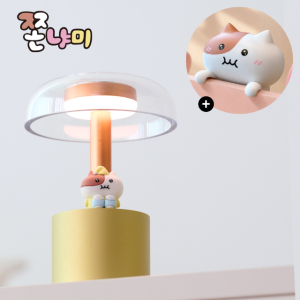 쫀냐미 캐릭터 터치무드등 밝기조절 충전식